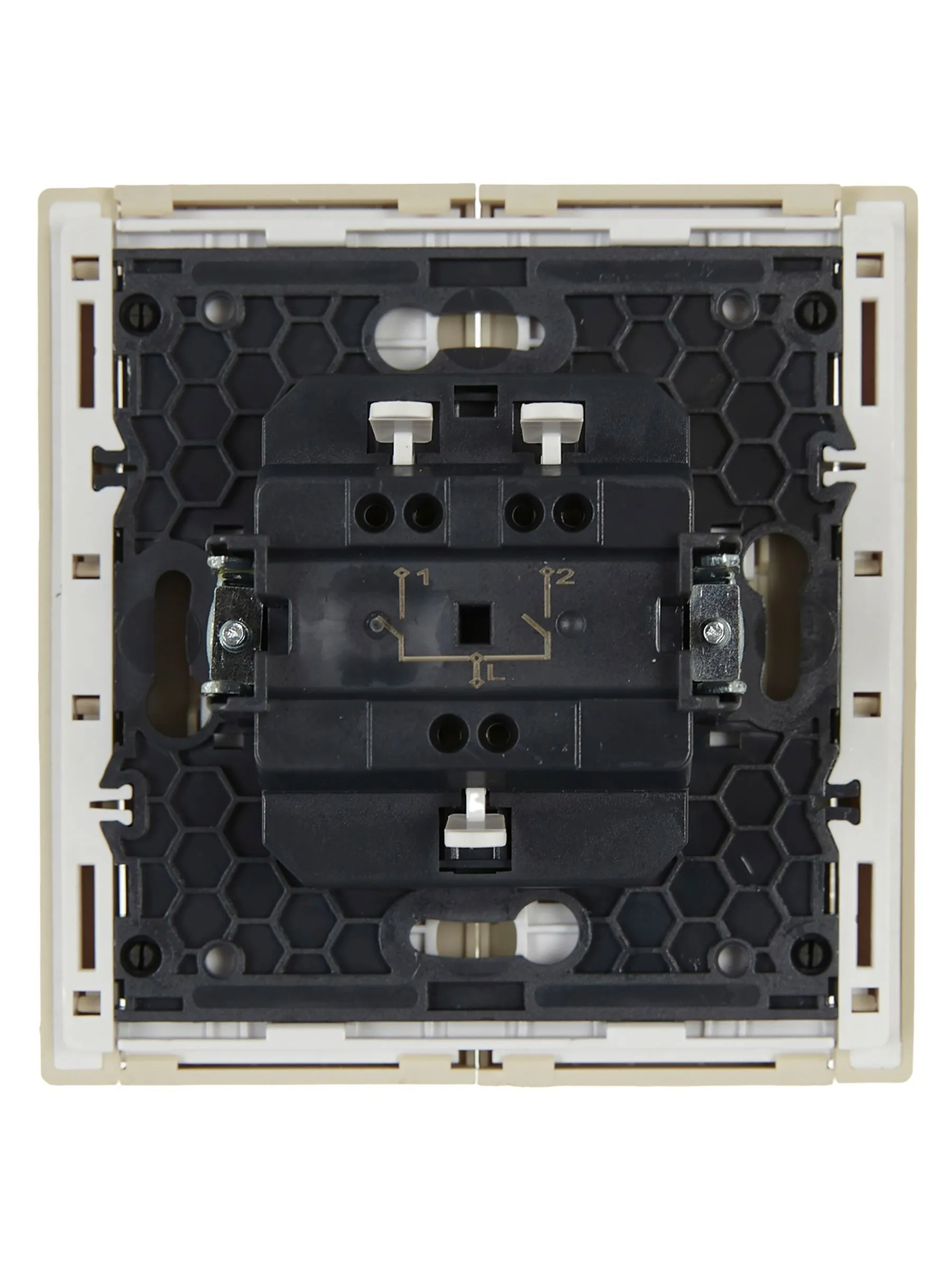 FORTE&PIANO Выключатель 2-клавишный 10А FP405 ваниль IEK - Фото 6
