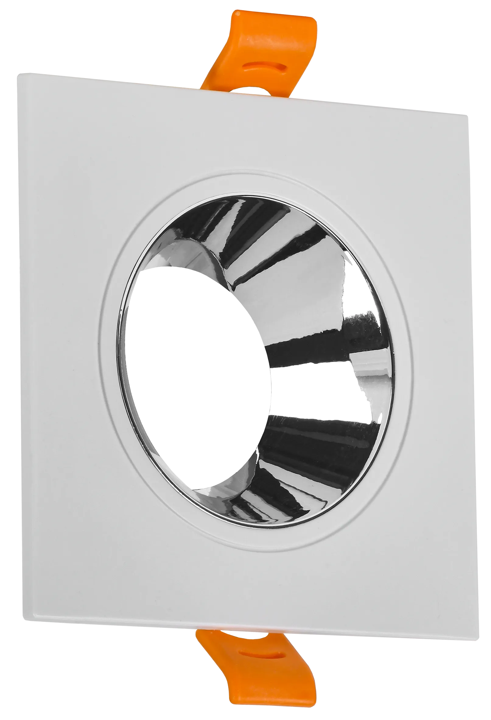 LIGHTING Светильник 4107 встраиваемый поворотный под лампу GU10 белый/хром пластик IEK