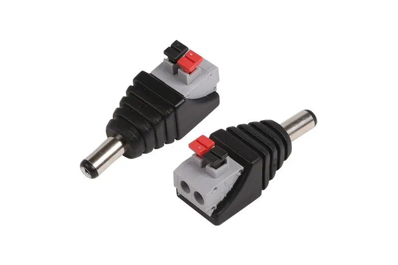 Разъем питания DC штекер 2,1х5,5мм с быстрозажимной колодкой REXANT 14-0314-2