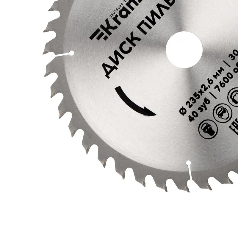 Диск пильный 235 мм х 40 зуб х 30 мм KRANZ - Фото 2