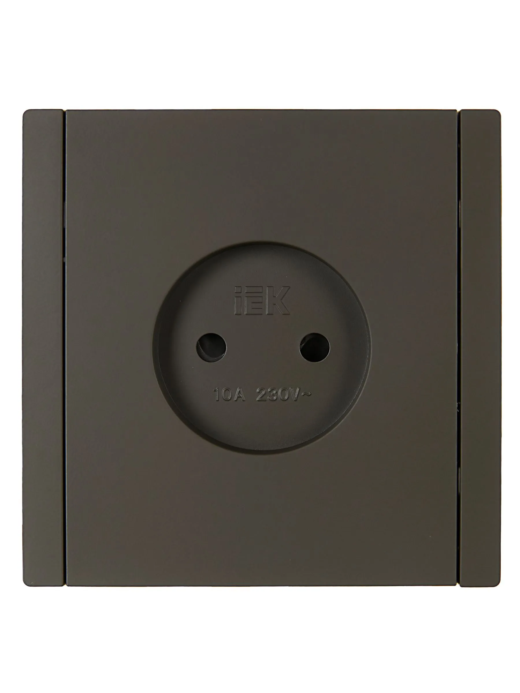 FORTE&PIANO Розетка 1-местная без заземления с защитными шторками винтовое крепление 10А FP317 серый IEK - Фото 5