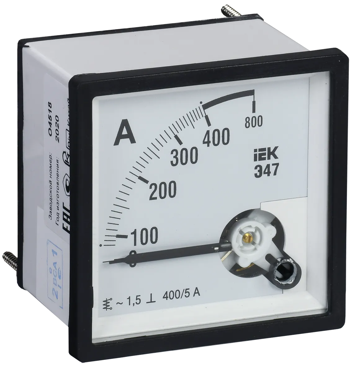 Амперметр аналоговый Э47 400/5А класс точности 1,5 96х96мм IEK