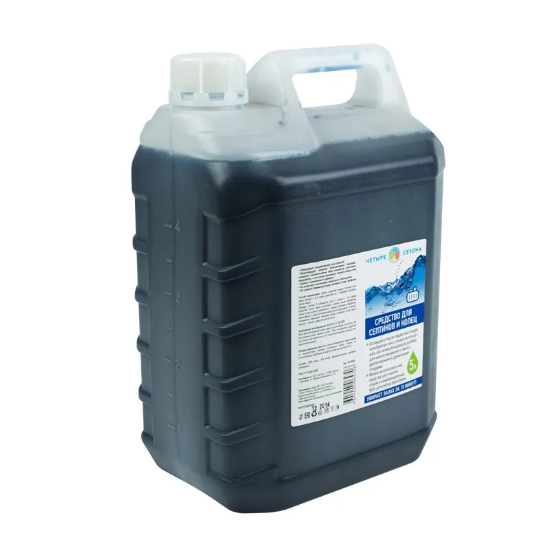 Средство для септиков и колец, 5 литров  ЧЕТЫРЕ СЕЗОНА 63-0004