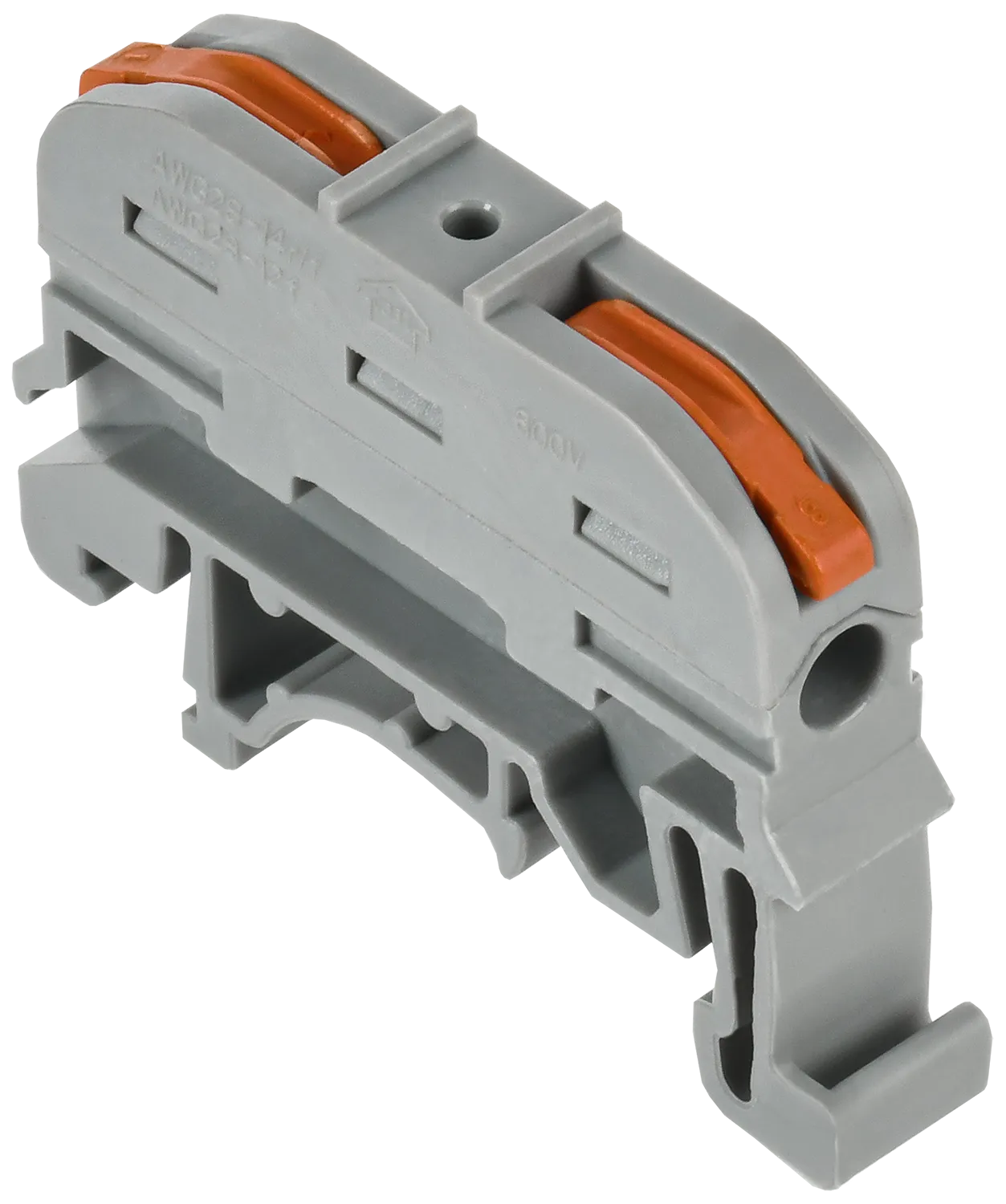 Строительно-монтажная клемма СМК 222-4111D проходная на DIN-рейку (4шт/упак) IEK