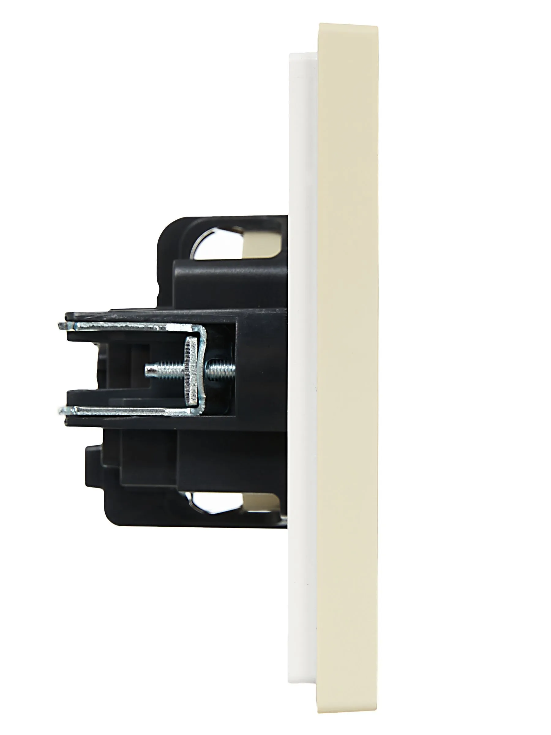 FORTE&PIANO Розетка 1-местная с заземлением без защитных шторок винтовое крепление 16А FP416 ваниль IEK - Фото 3