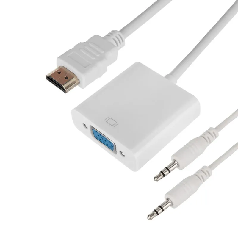 Переходник штекер HDMI - гнездо VGA, провод + шнур стерео 3,5мм REXANT - Фото 4