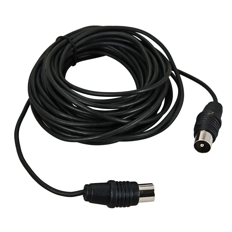 ВЧ кабель ТВ штекер - ТВ штекер, 7м, черный REXANT - Фото 3