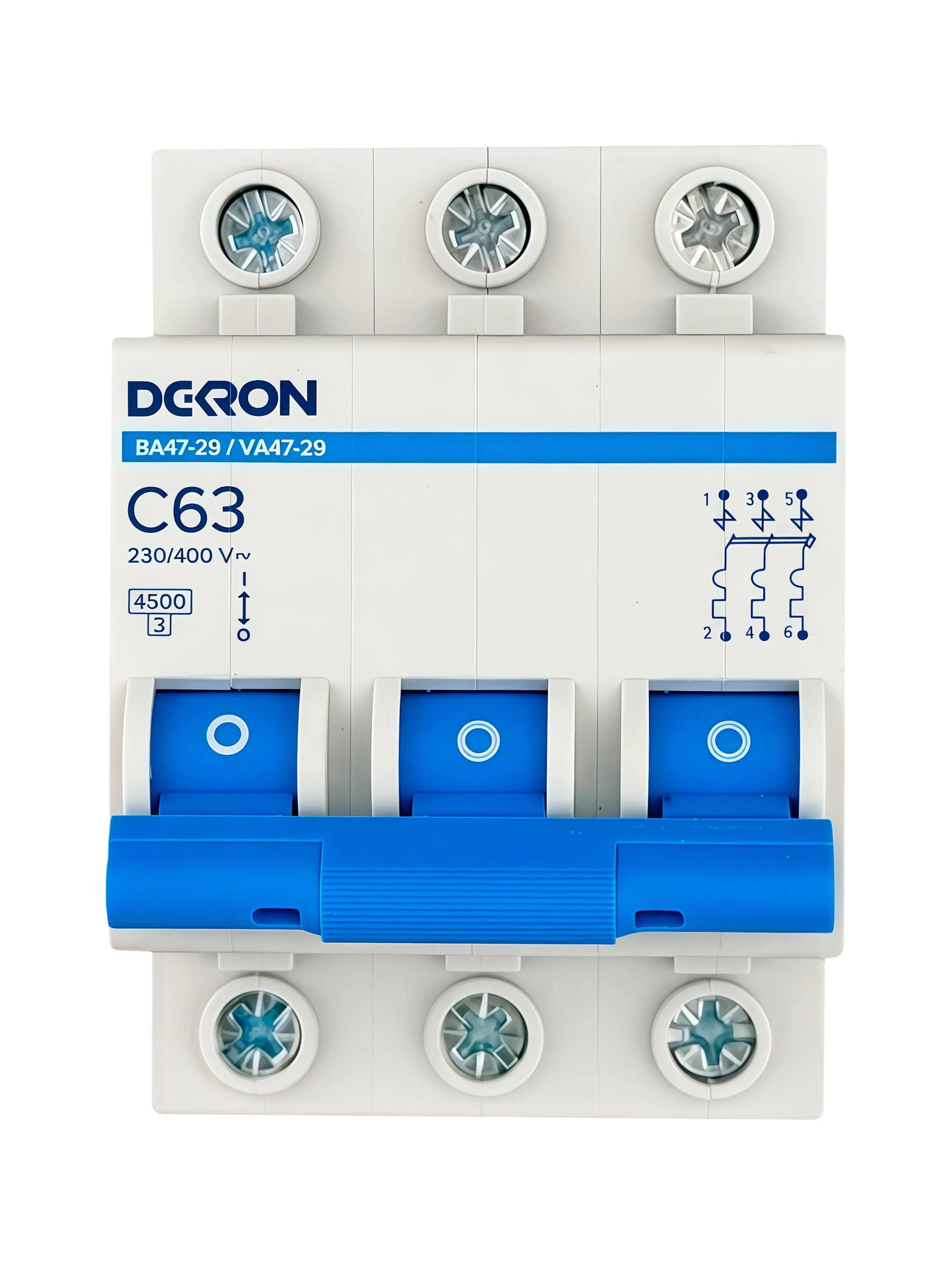 Автоматический выключатель ВА47-29 3P С63A 4,5кА