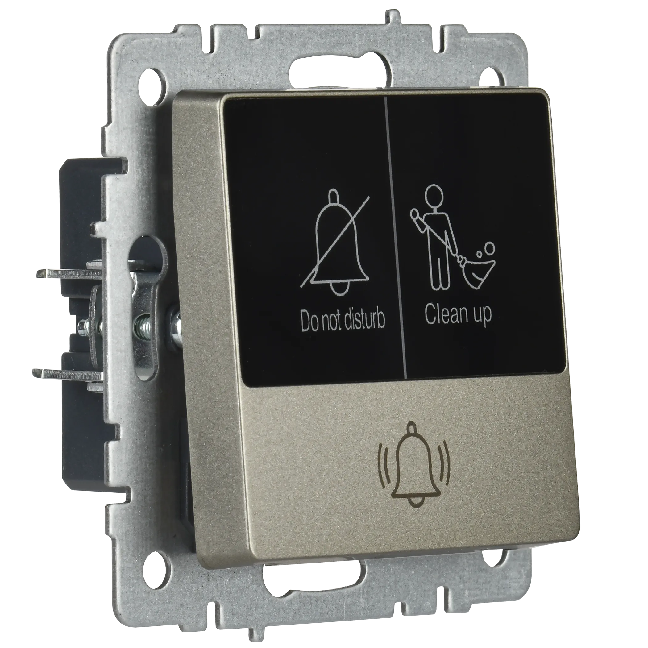 BRITE Кнопка звонка с индикацией для отелей 10А ВС10-1-9-БрШ шампань IEK - Фото 4