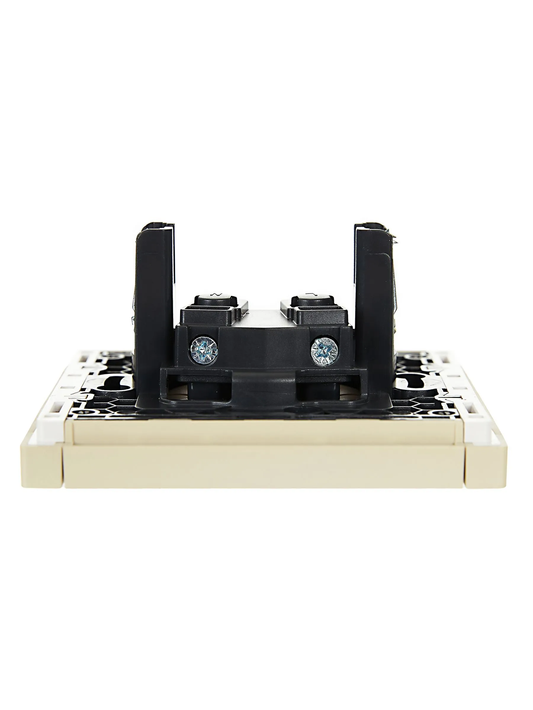 FORTE&PIANO Розетка 1-местная без заземления без защитных шторок винтовое крепление 10А FP418 ваниль IEK - Фото 5