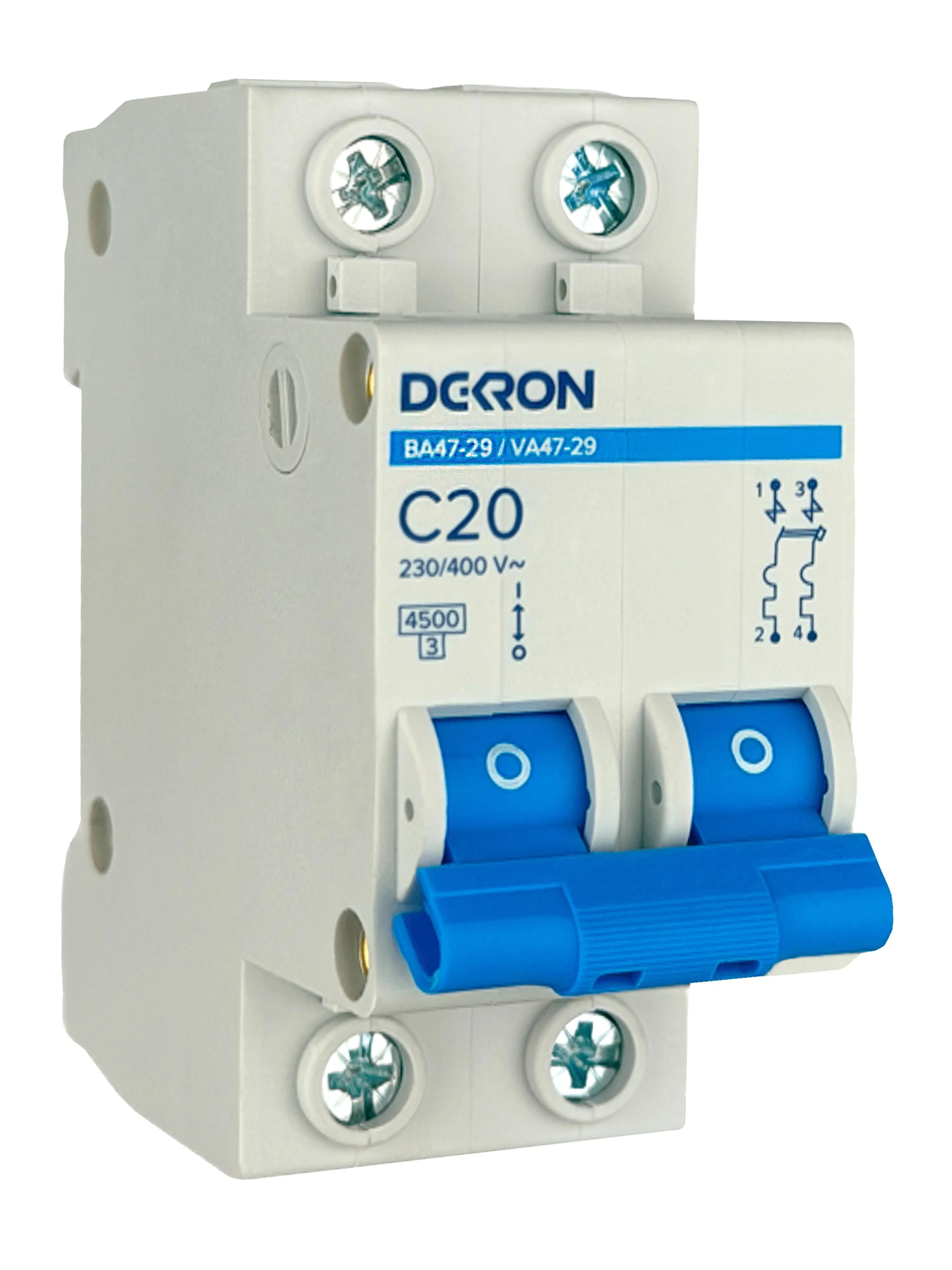 Автоматический выключатель ВА47-29 2P С20A 4,5кА - Фото 3