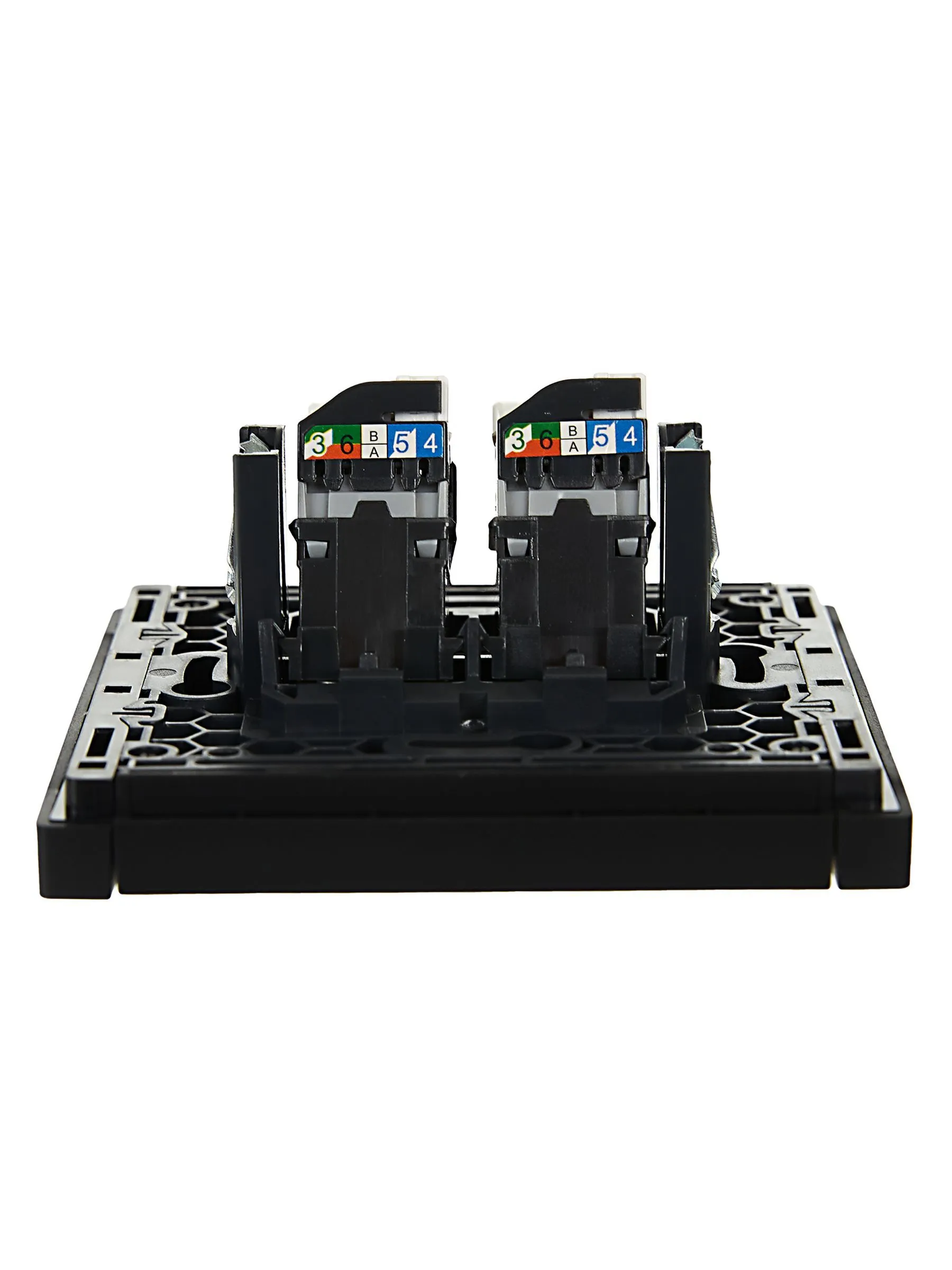 FORTE&PIANO Розетка компьютерная двойная RJ45 кат.5E FP133 черный IEK - Фото 5