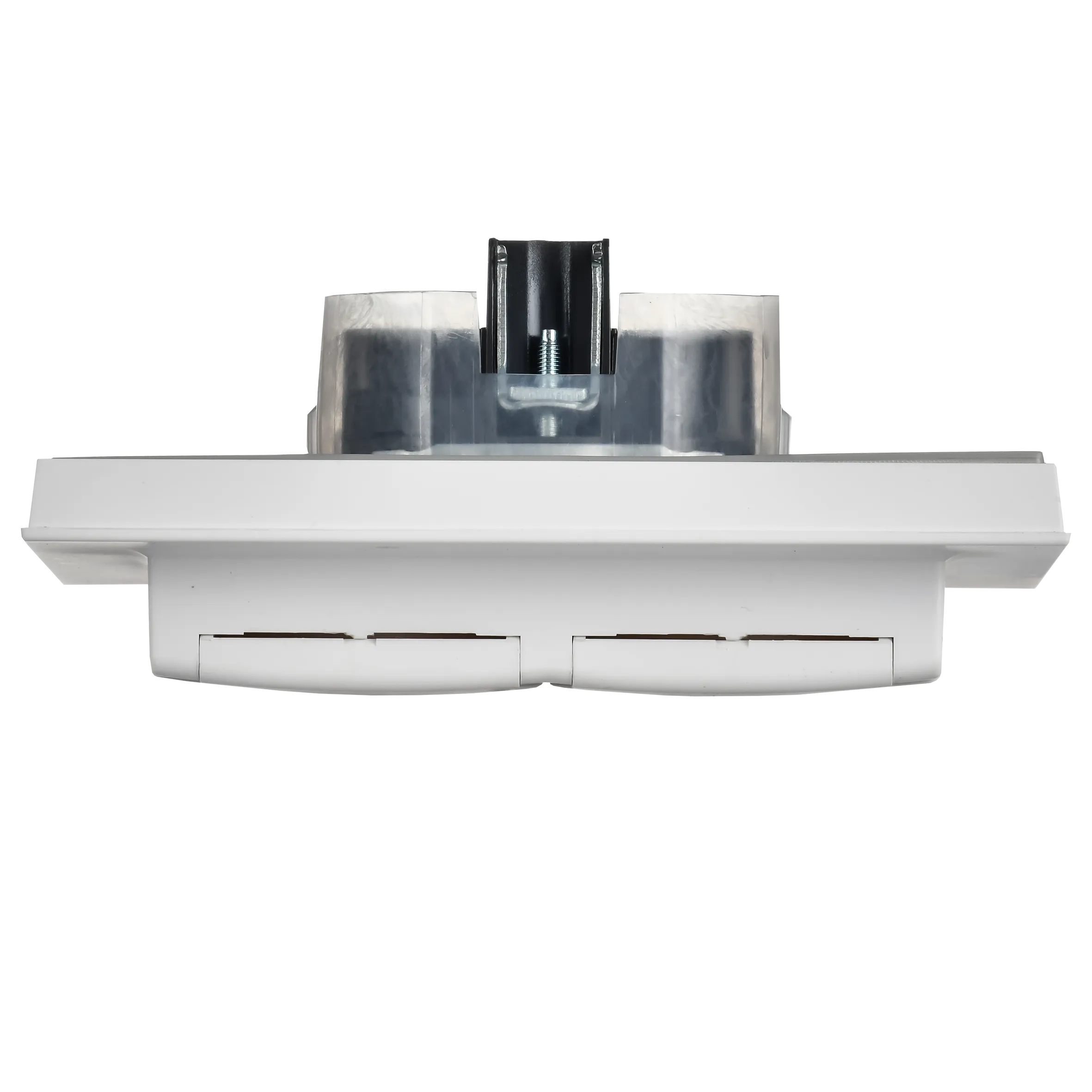 BRITE Розетка 2-местная с заземлением с защитными шторками и крышкой 16А в сборе IP44 РСбш12-3-44-БрАБ арктический белый IEK - Фото 4