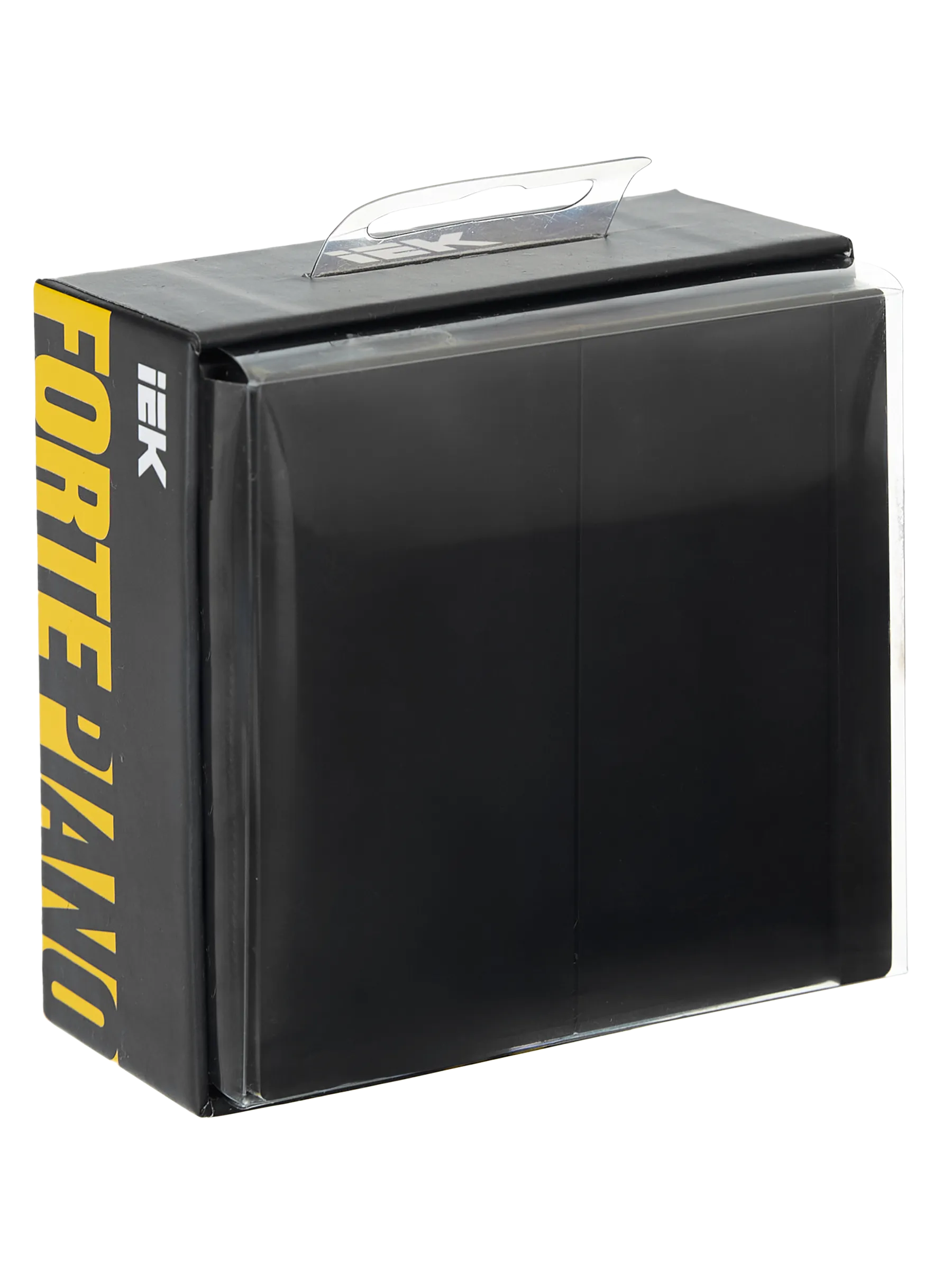 FORTE&PIANO Выключатель 2-клавишный с индикацией 10А FP106 черный IEK - Фото 2