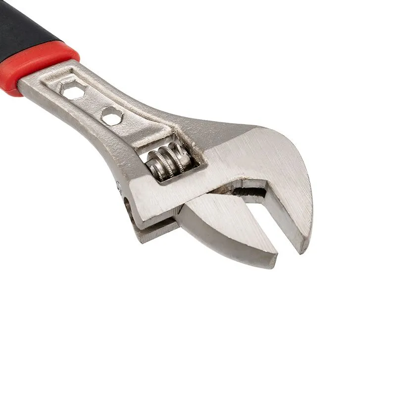 Разводной ключ 200мм никелированный, двухкомпонентная рукоятка REXANT - Фото 2