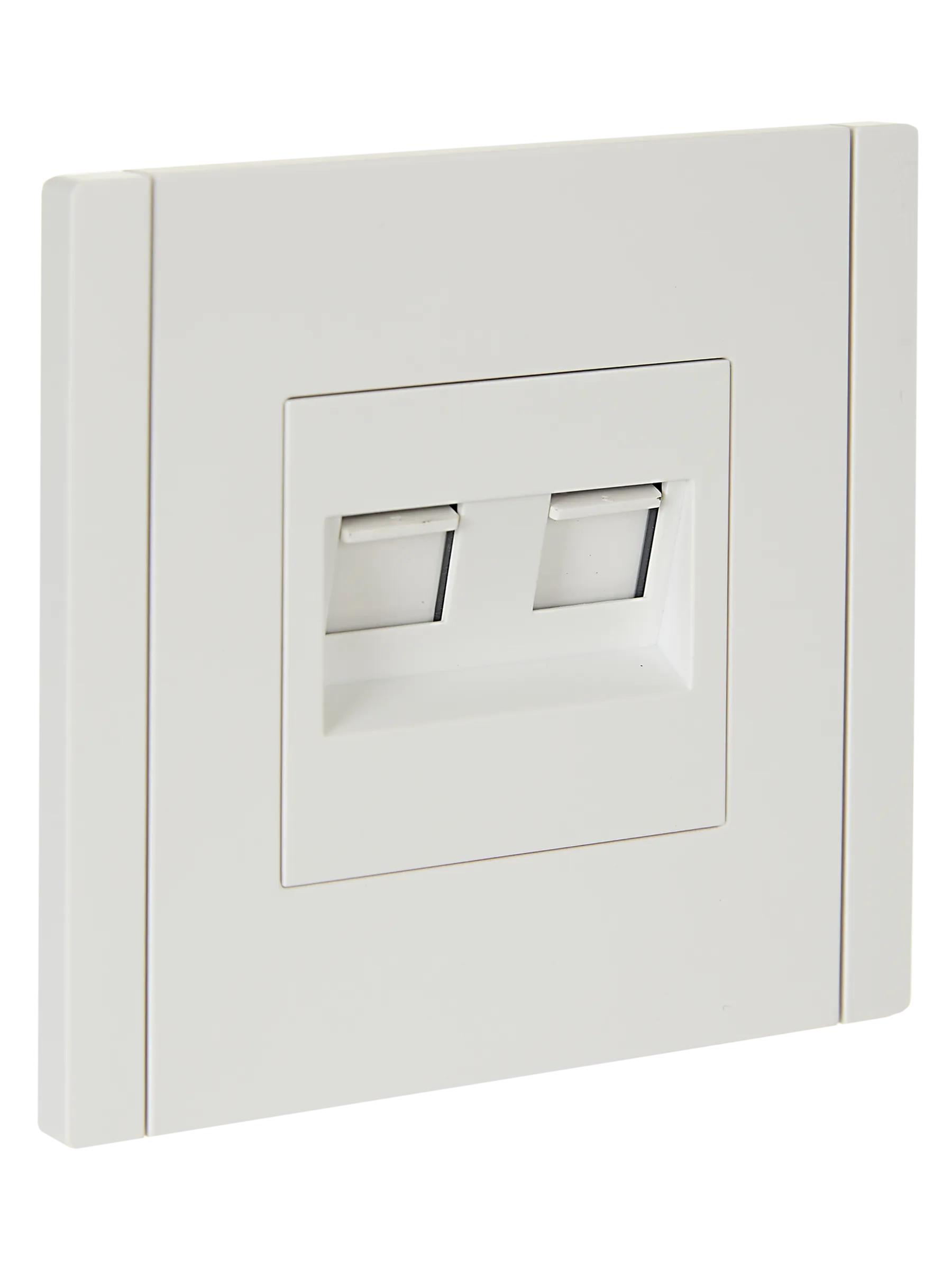 FORTE&PIANO Розетка компьютерная двойная RJ45 кат.6 FP234 белый IEK FP-K20-2-K01