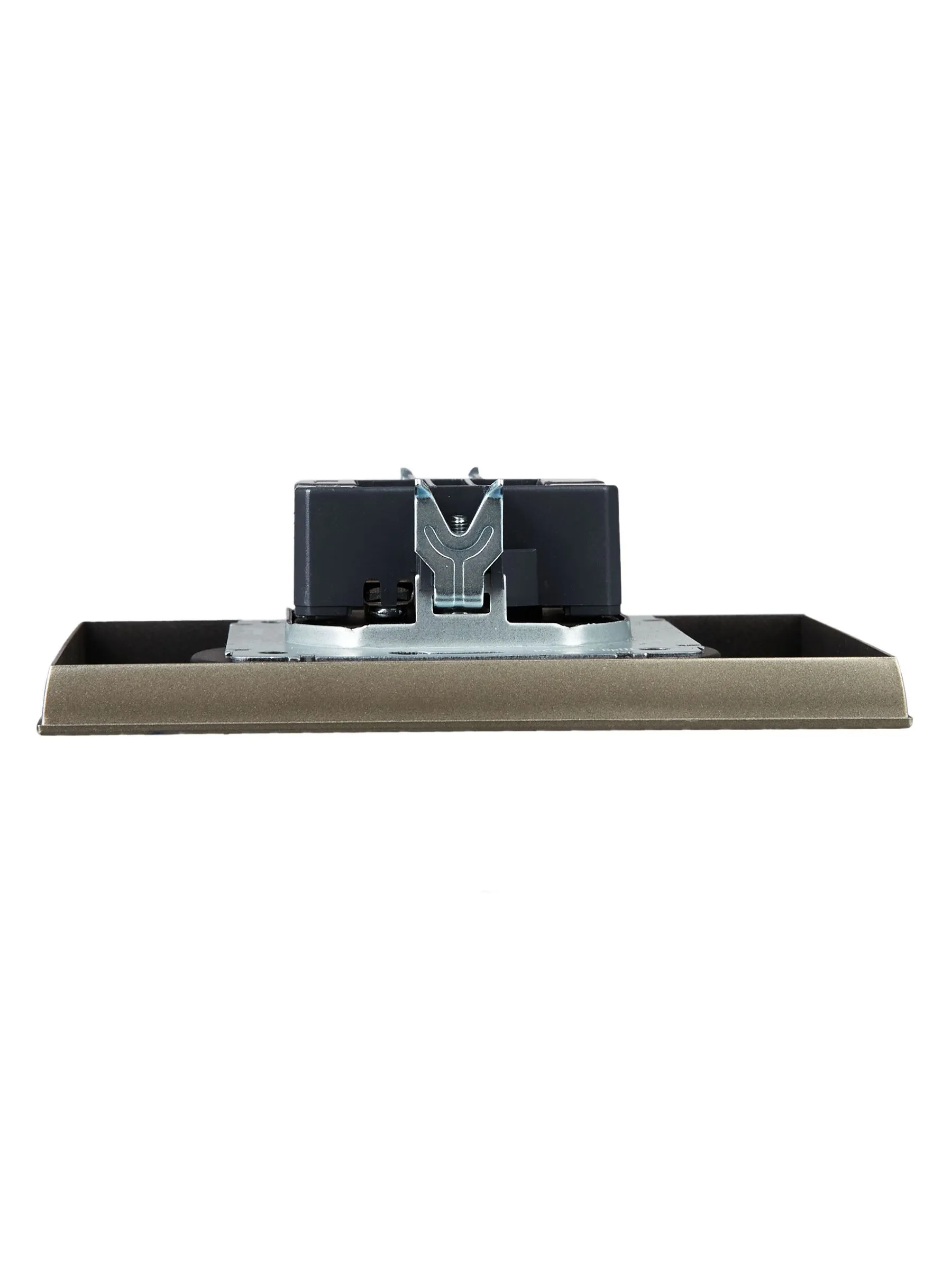 BRITE Розетка 2-местная без заземления с защитными шторками 10А в сборе РСш12-2-БрШ шампань IEK - Фото 6