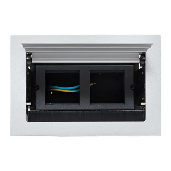 Встраиваемый настольный лючок, 4 модуля, C-Line - Фото 7