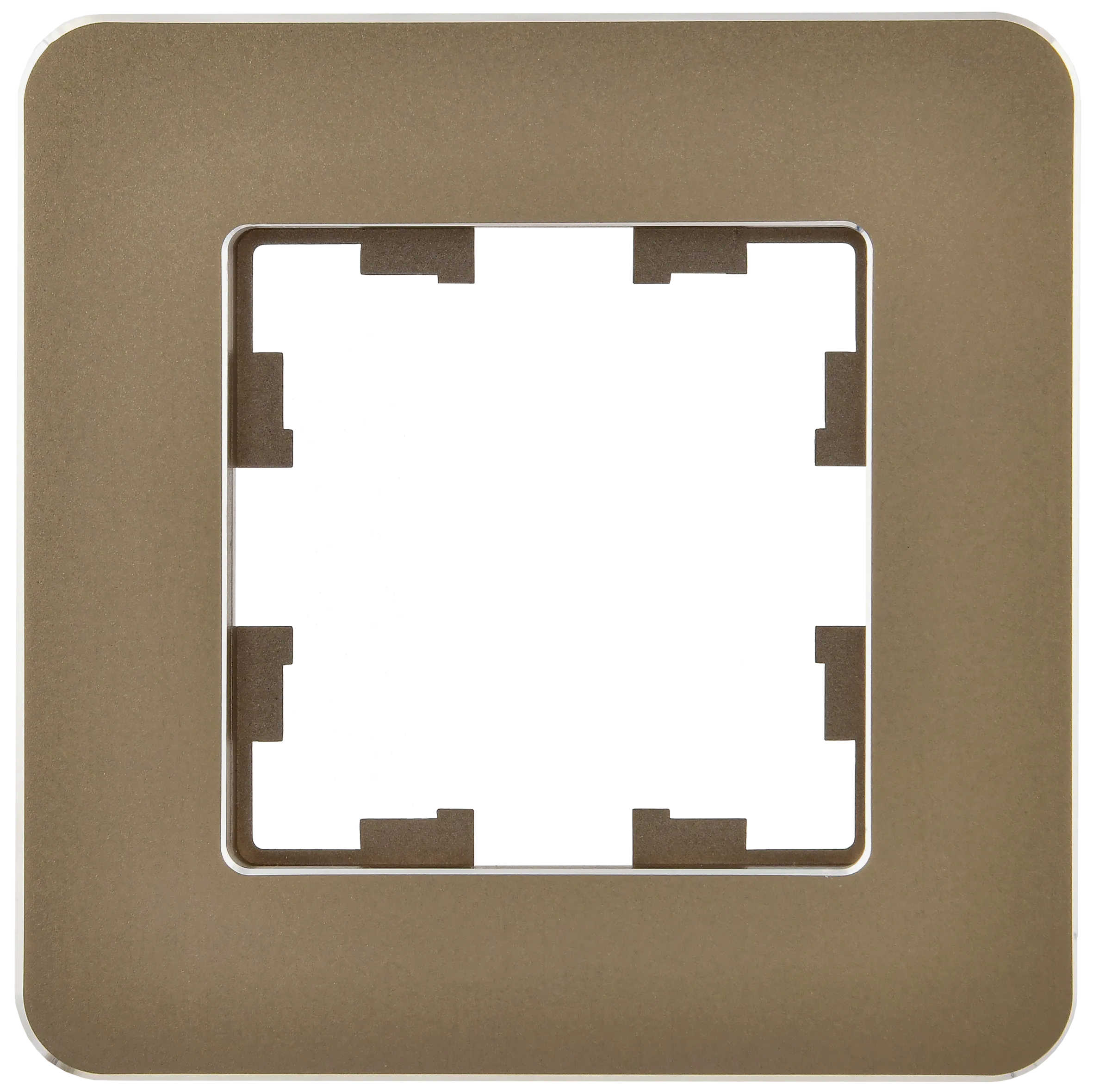 BRITE Рамка 1-местная РУ-1-1-Бр металл латунь RE IEK - Фото 6