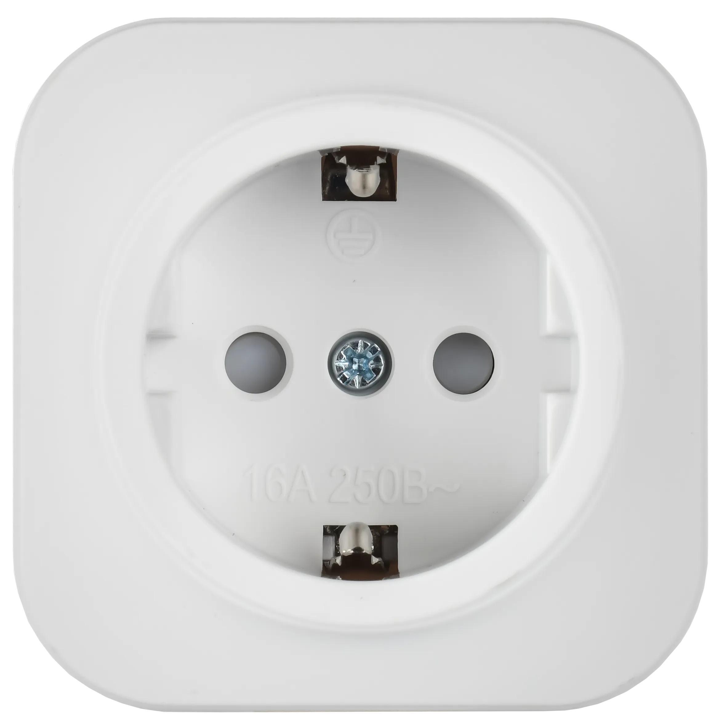 GLORY Розетка 1-местная для открытой установки с заземлением с защитными шторками 16А РСш20-3-ХБм белый матовый IEK - Фото 5