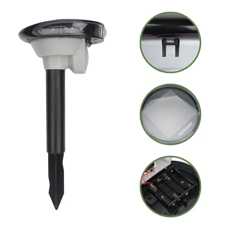 Звуковой отпугиватель животных с датчиком движения, на солнечной батарее REXANT - Фото 4