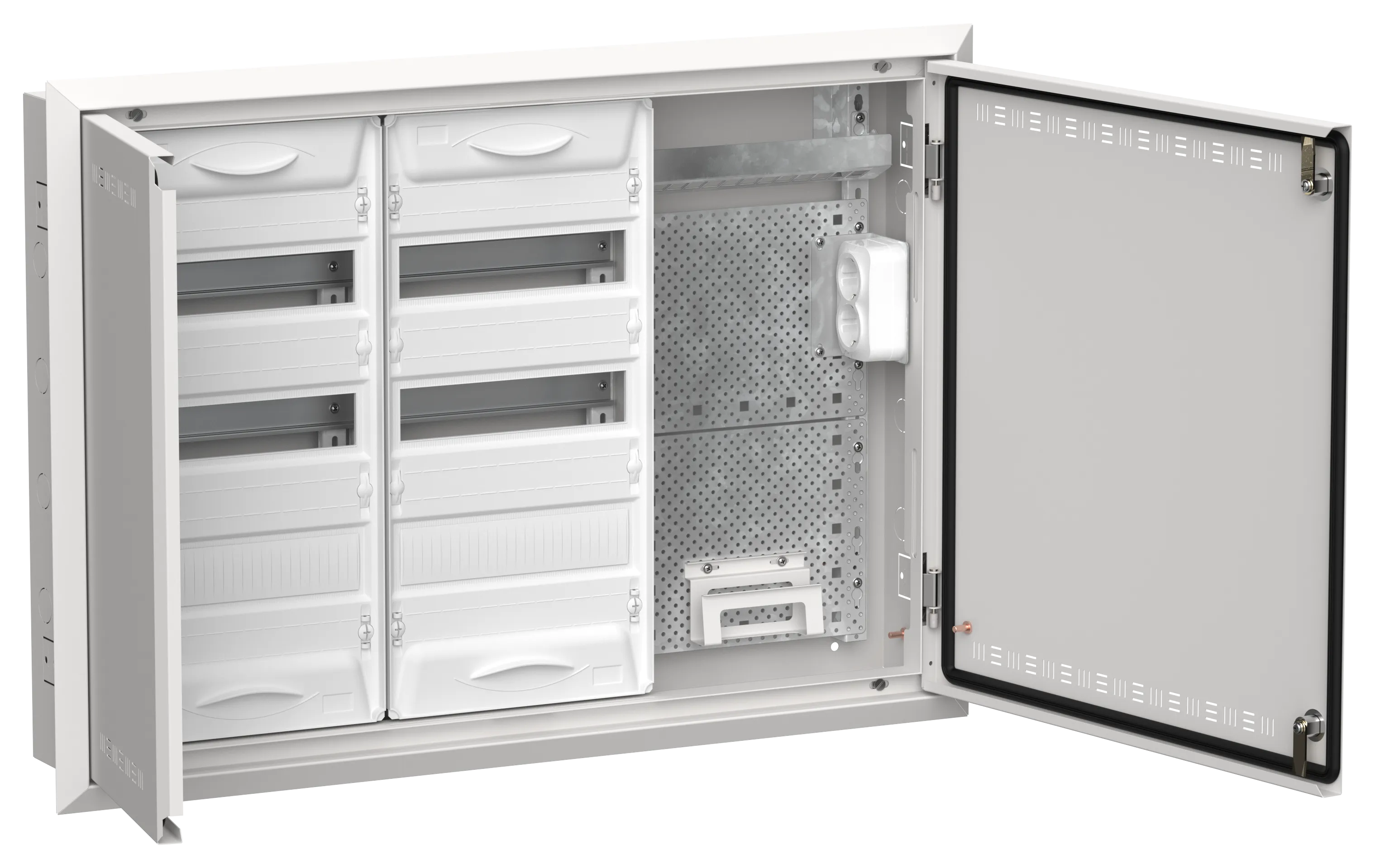 TITAN 5 Корпус комбинированный ЩРв-72 (3х36) 630х885х130мм IP30 белый IEK