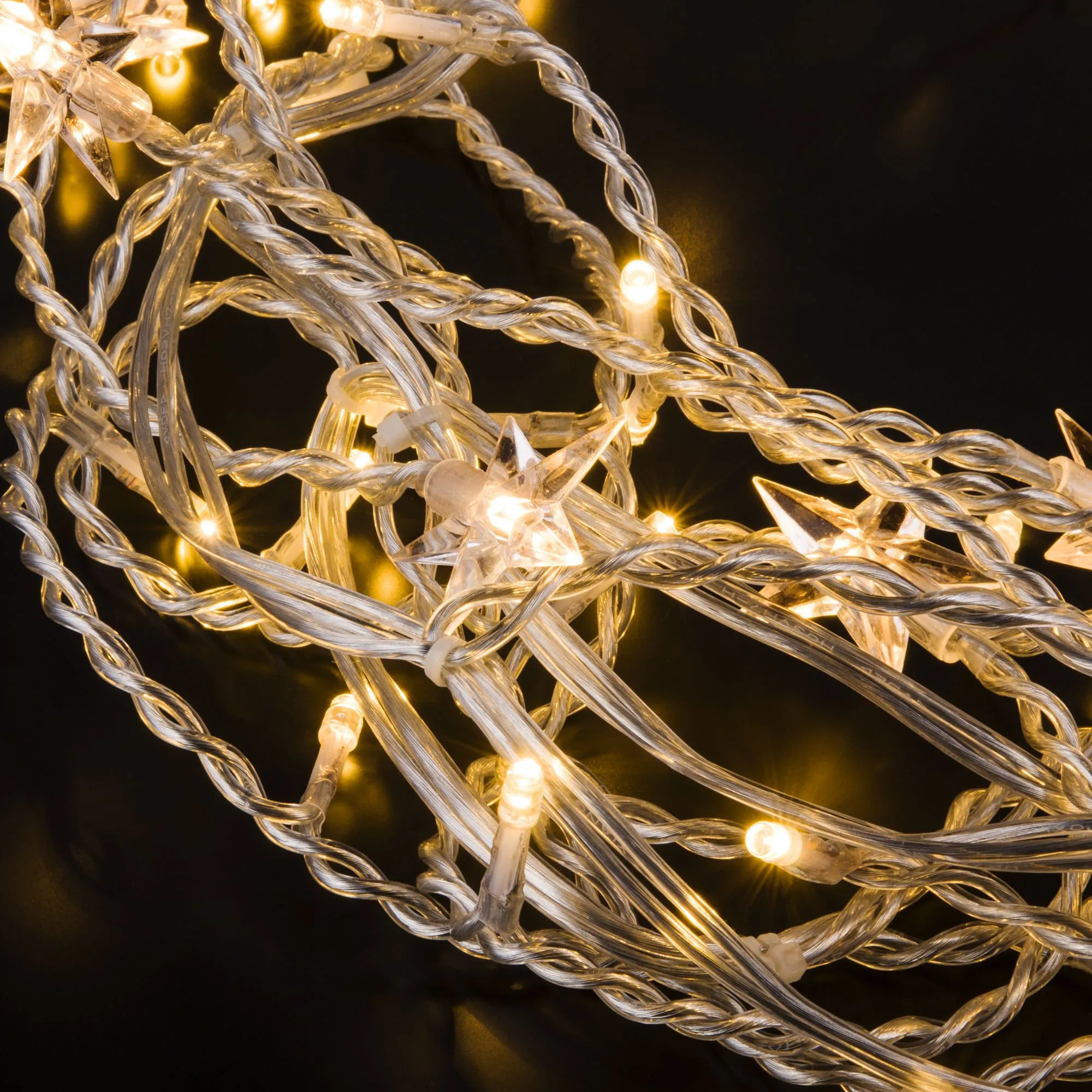 Гирлянда бахрома теплый белый 1,8*0,5м IP20 100-002 Elektrostandard Eurosvet - Фото 3