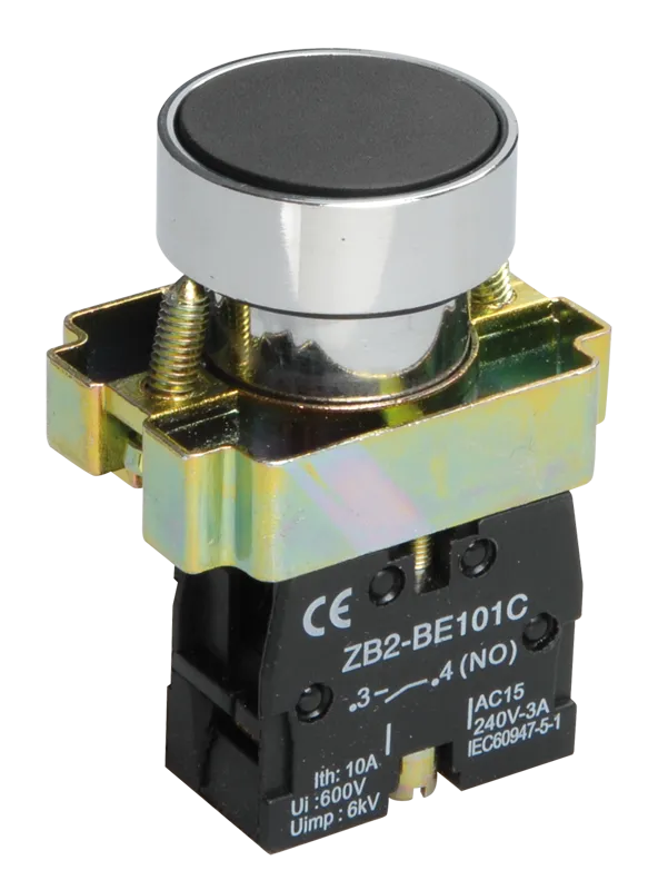 Кнопка управления LAY5-BA21 без подсветки черная 1NO IEK