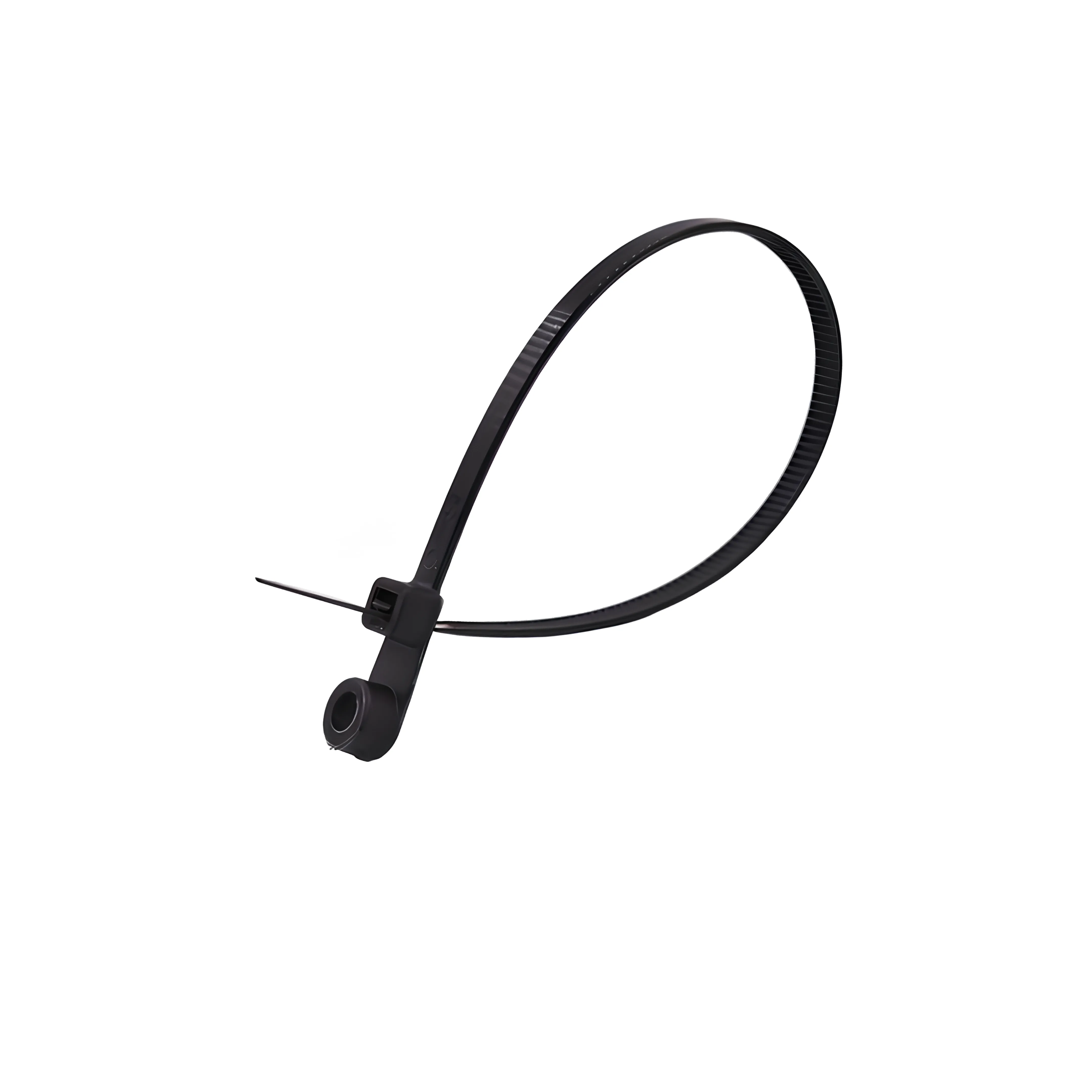 Стяжка нейлоновая под винт 4,5х220мм черная (уп. 100 шт.) (60 уп/кор) DEKRON