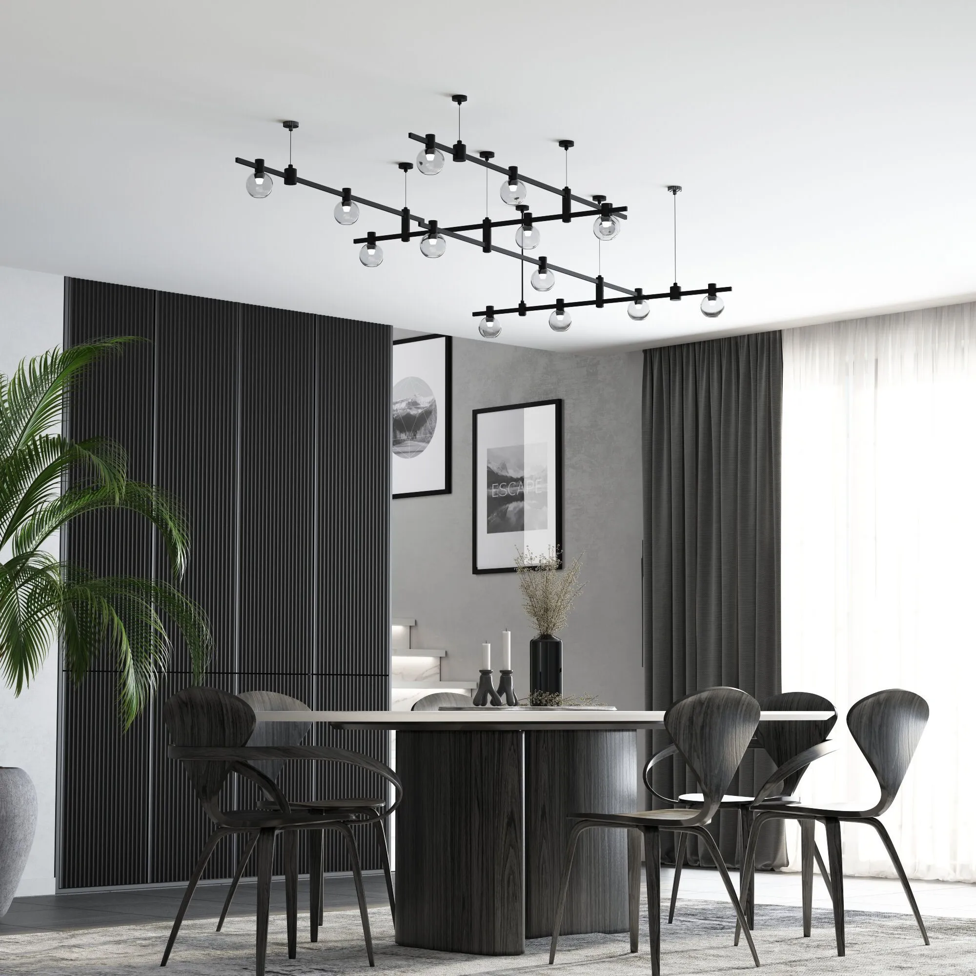 Esthetic Magnetic Подвесной комплект с вводом питания (тросовый) 85154/00 - Фото 4