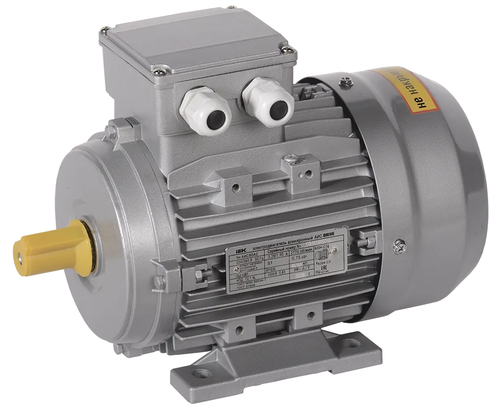 Электродвигатель асинхронный трехфазный АИС 80A6 380В 0,37кВт 1000об/мин 1081 DRIVE IEK