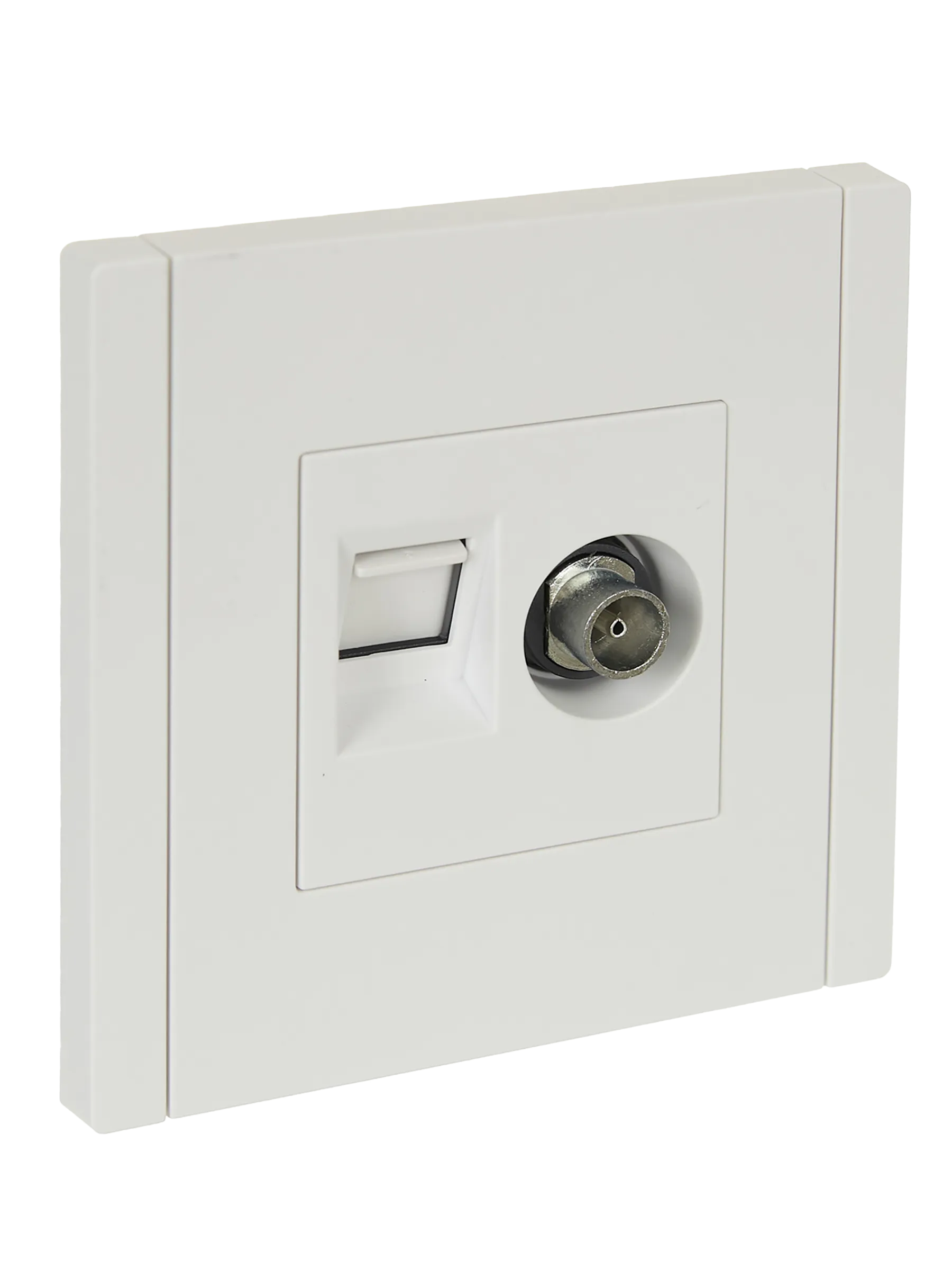 FORTE&PIANO Розетка двойная TV+RJ45 кат.6 FP237 белый IEK FP-AK20-2-K01