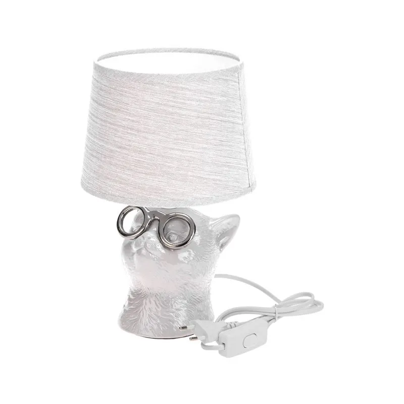 Светильник декоративный "Кот в очках", цоколь Е14, 40Вт, белый REXANT