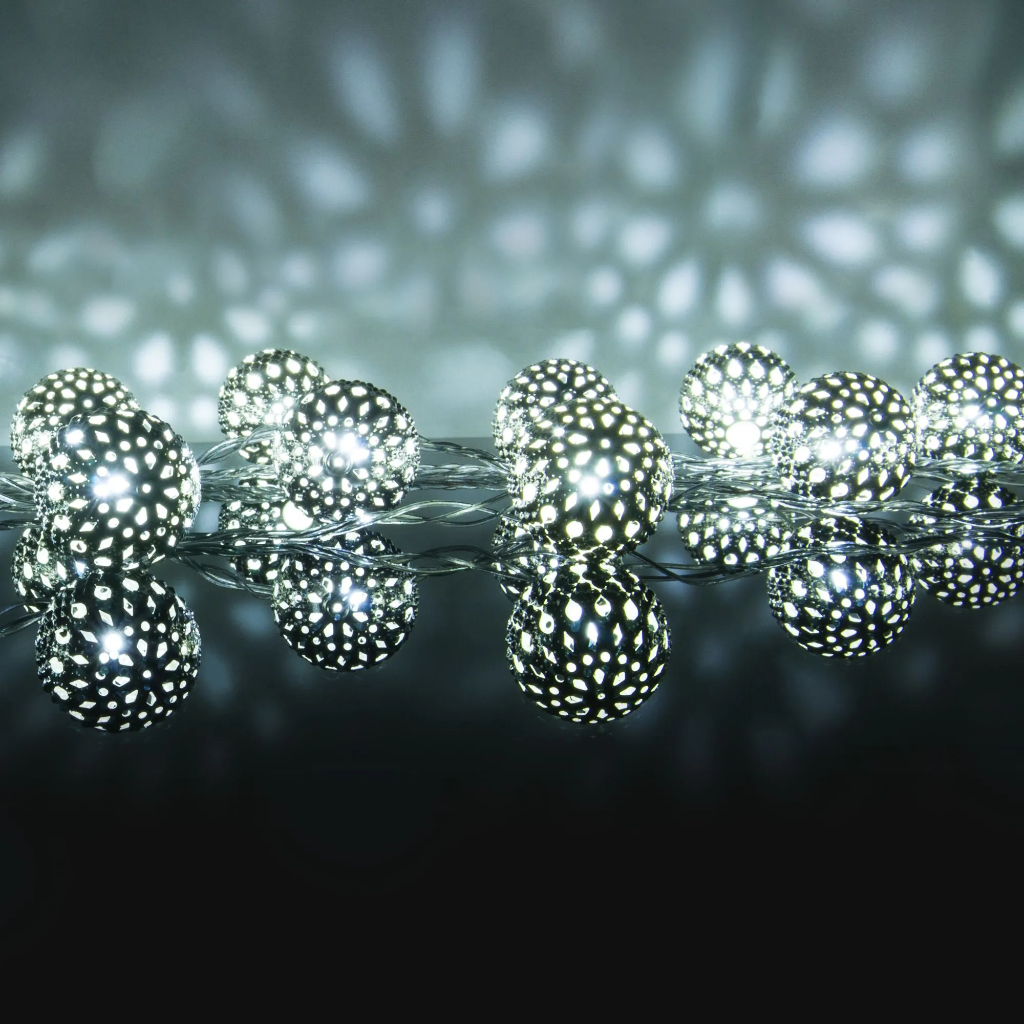 Гирлянда нить хром перламутровый с эффектом мерцания 2,8м IP20 400-003 Elektrostandard Eurosvet - Фото 6