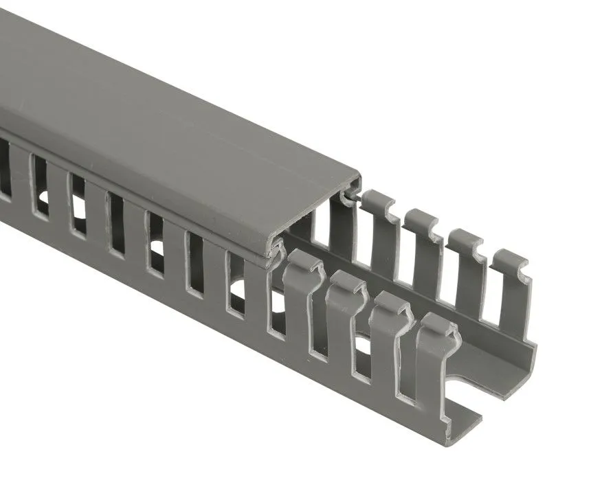 Кабель-канал перфорированный 25х25 cерый DEKRON