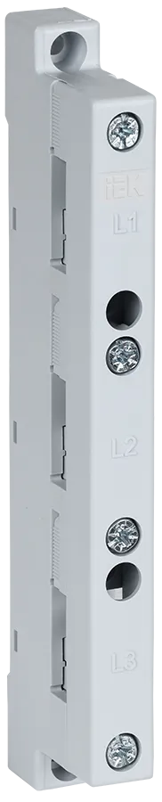 Изолятор шинный плоский ИШП 3P для горизонтальных шин 5х15-10х30мм IEK