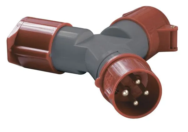 Адаптер двухлучевой ССИ-1012-214 3Р+РЕ 16А 380-415В IP44 IEK PAS22-016-4