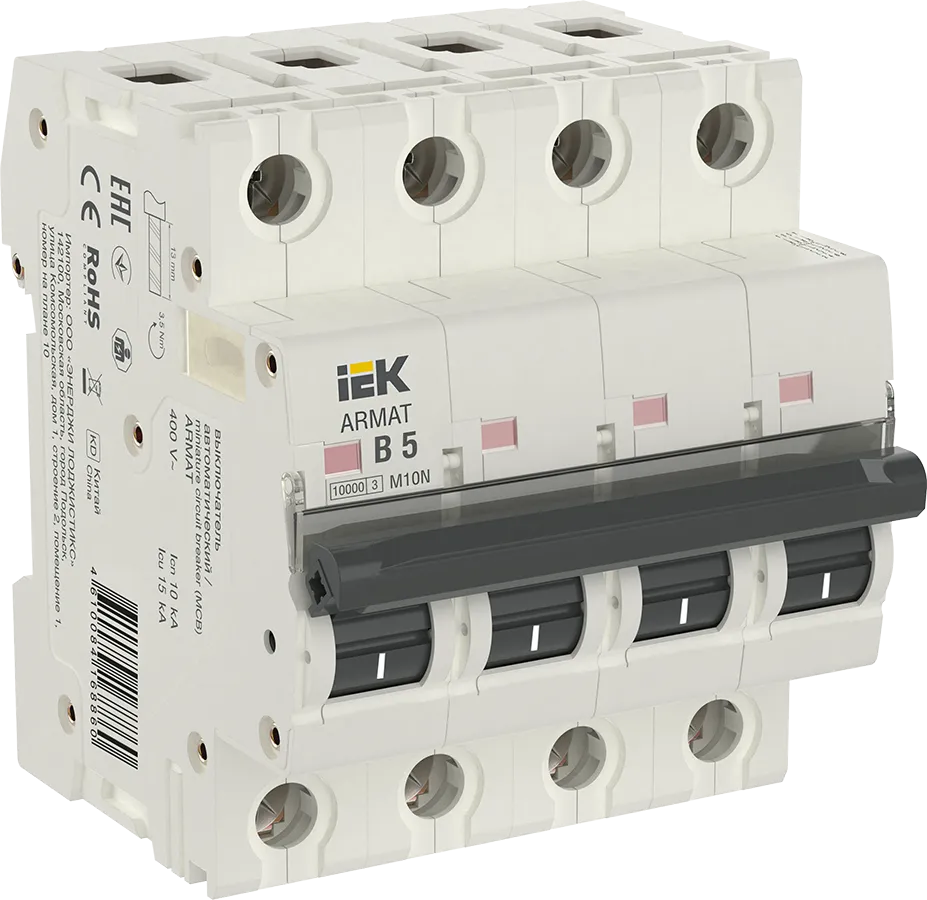 ARMAT Автоматический выключатель M10N 4P B 5А IEK