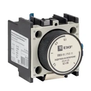 Приставка выдержки времени включения ПВЭ-11 0,1-3сек NO+NC EKF 