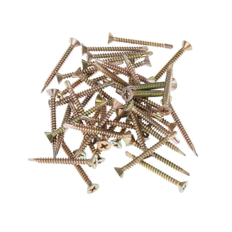 Саморез оконный KRANZ сверло, 3.9х38, желтый цинк, короб (500 шт./уп.) - Фото 5