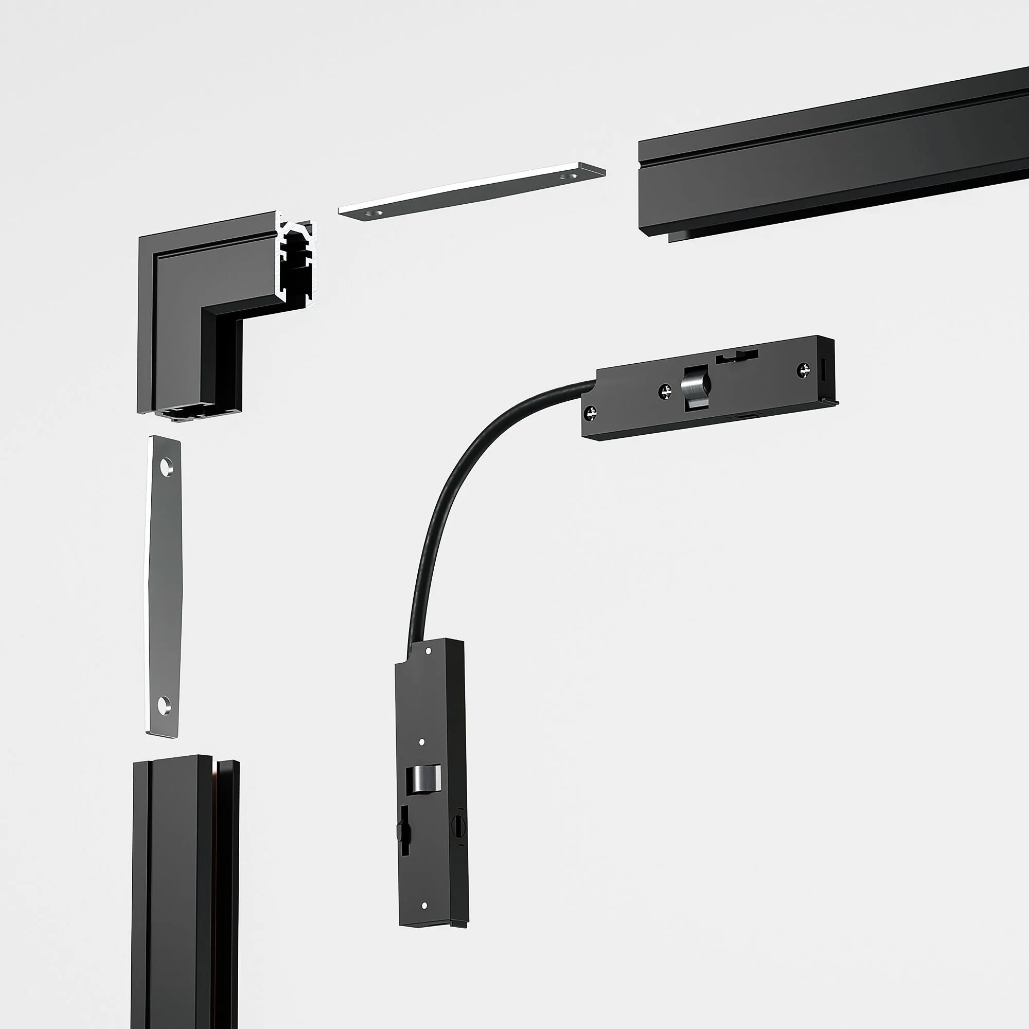 Mini Magnetic Шинопровод накладной (черный) (2м) 85171/00 - Фото 6