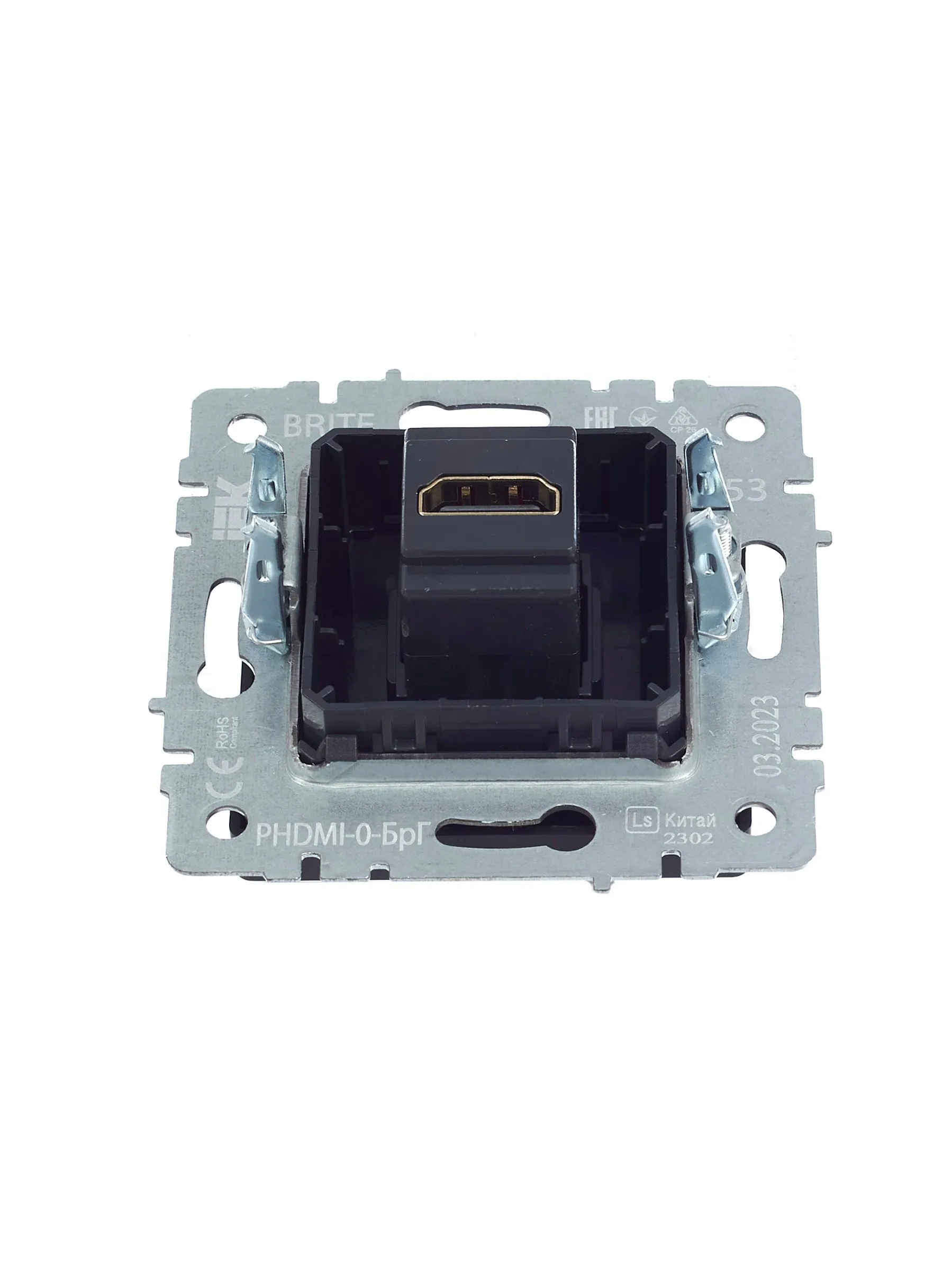 BRITE Розетка HDMI РHDMI-0-БрГ графит IEK - Фото 4