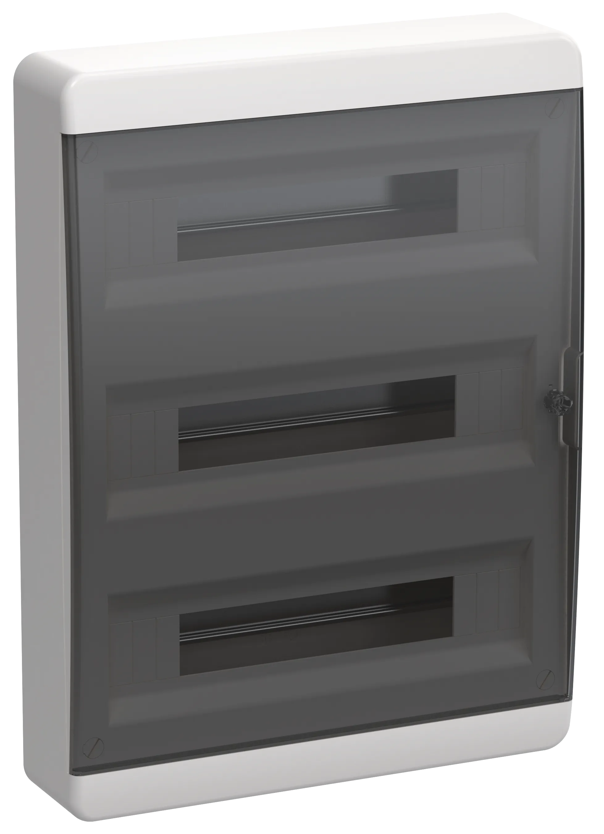 TEKFOR Корпус пластиковый ЩРН-П-54 IP41 черная прозрачная дверь IEK TF5-KP12-N-54-41-K01-K03