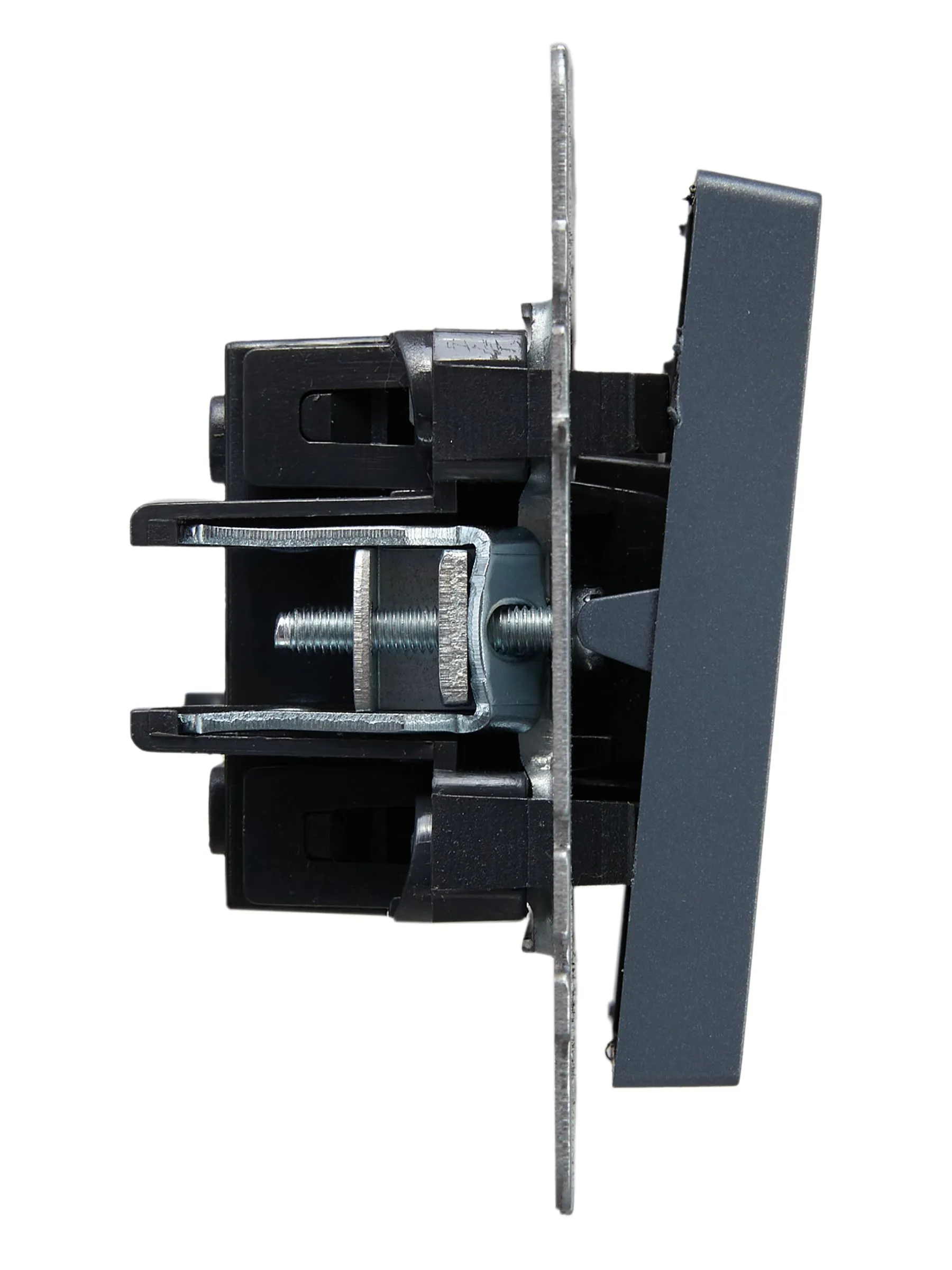 BRITE Выключатель 2-клавишный проходной 10А ВС10-2-6-БрМ маренго IEK - Фото 4