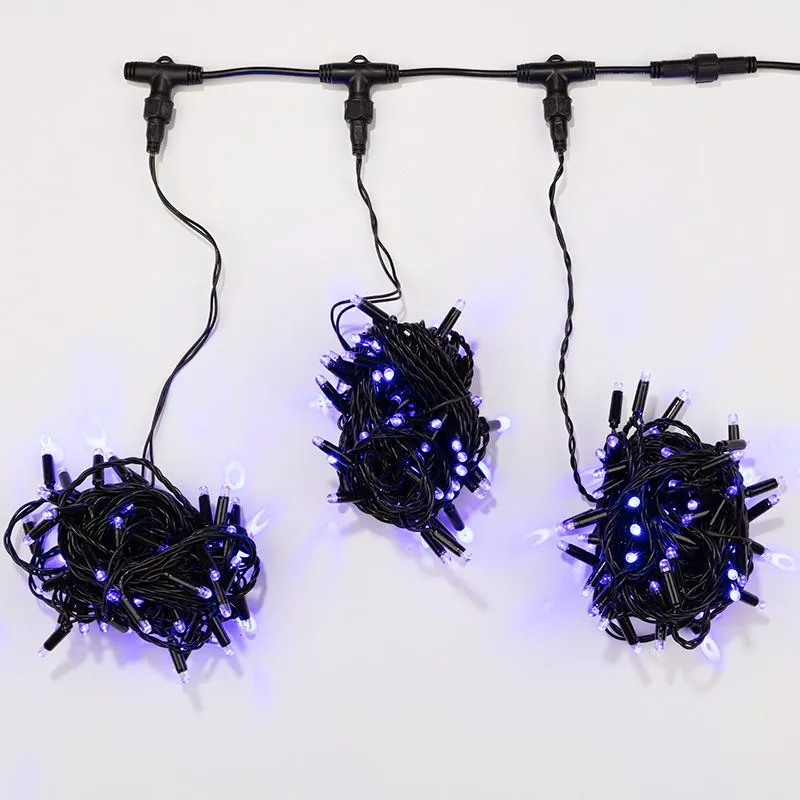 Гирлянда LED ClipLight 24V, 3 нити по 10 метров, цвет диодов Синий - Фото 2