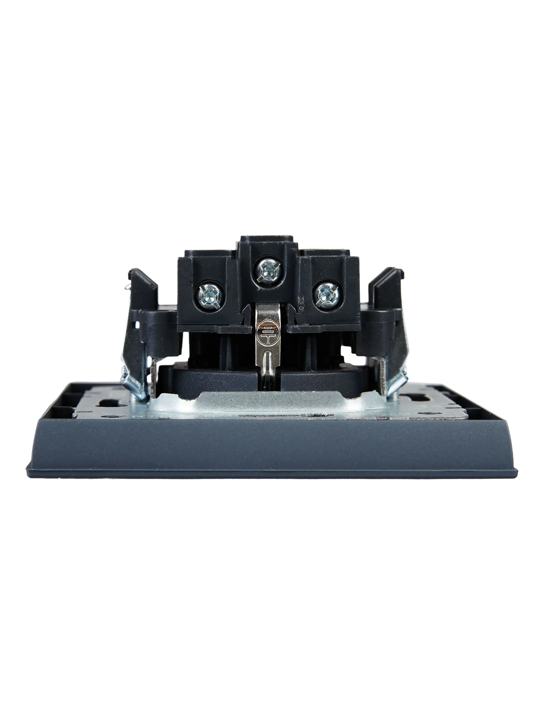 BRITE Розетка 1-местная с заземлением с защитными шторками 16А в сборе РСР14-1-0-БрМ маренго IEK - Фото 2