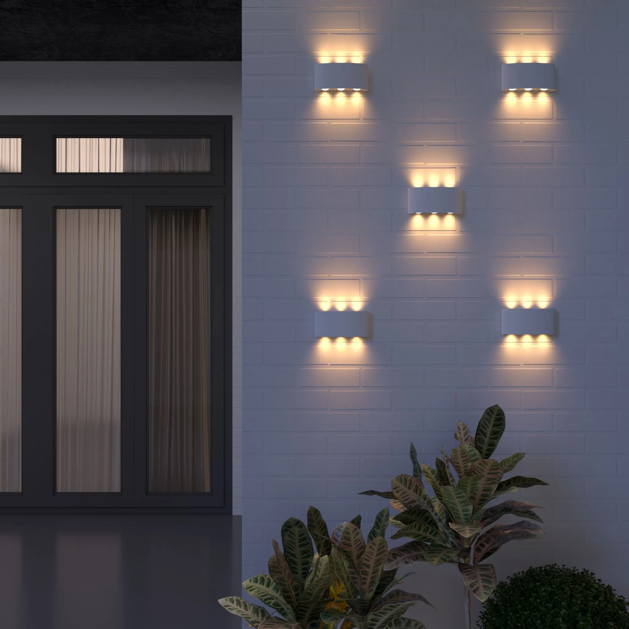 Светильник светодиодный уличный настенный Twinky trio белый 1551 TECHNO LED Elektrostandard - Фото 3