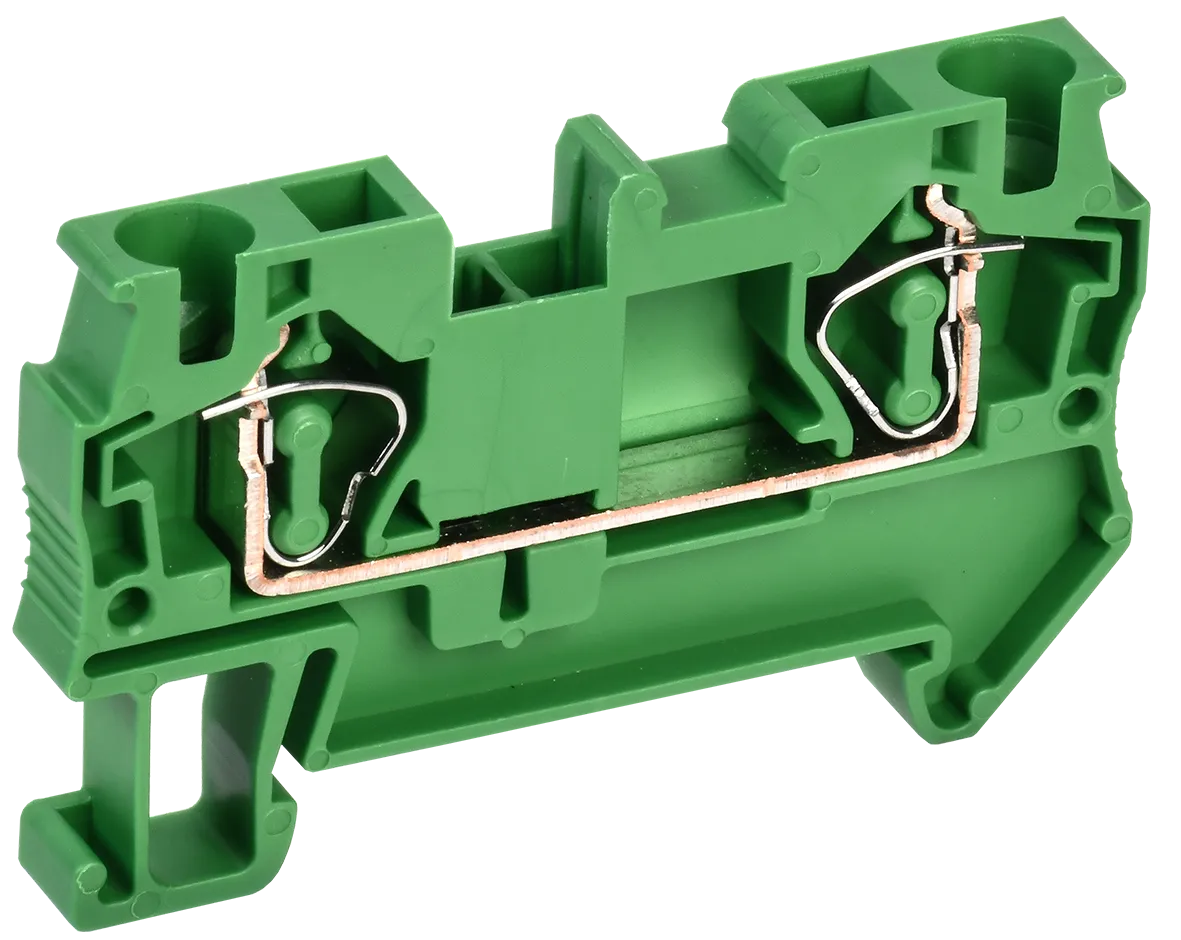 Клемма пружинная КПИ 2в-4 41А зеленая IEK