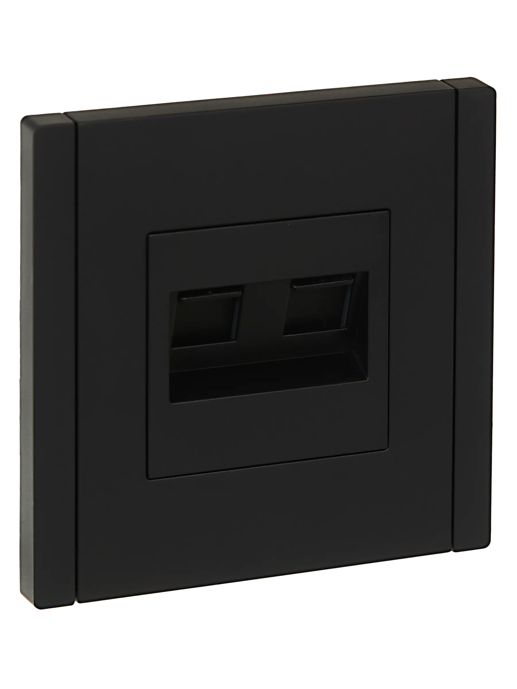 FORTE&PIANO Розетка компьютерная двойная RJ45 кат.6 FP134 черный IEK FP-K20-2-K02