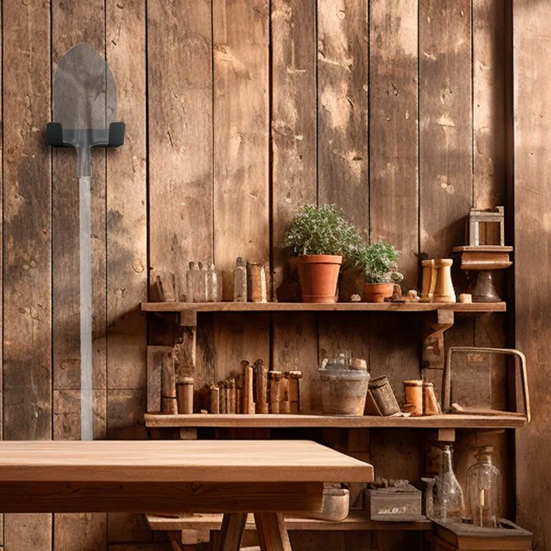 Держатель-органайзер для хранения садового инвентаря, настенный, черный REXANT - Фото 2